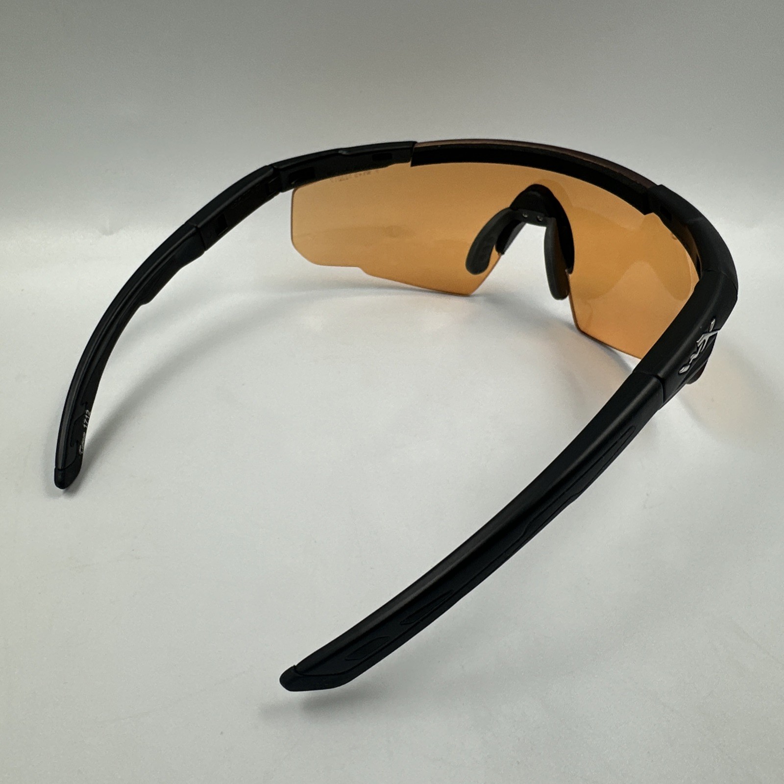 Wiley X Z87 Saber Shooting Safety Glasses Black Frame Orange Lenses w Bag, Strap