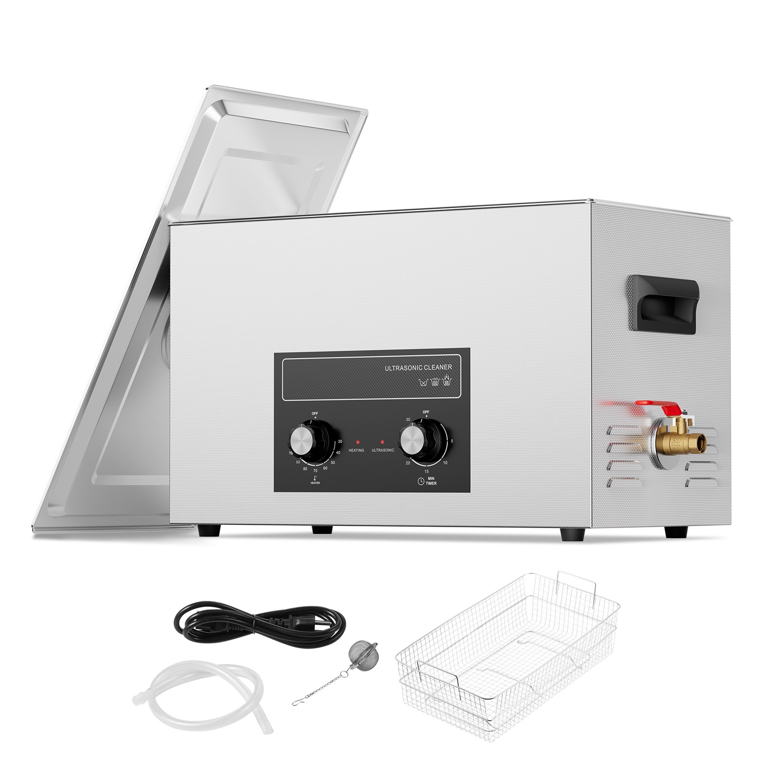 30L Ultrasonic Cleaner with Heater Timer & Basket Digital Sonic Machine