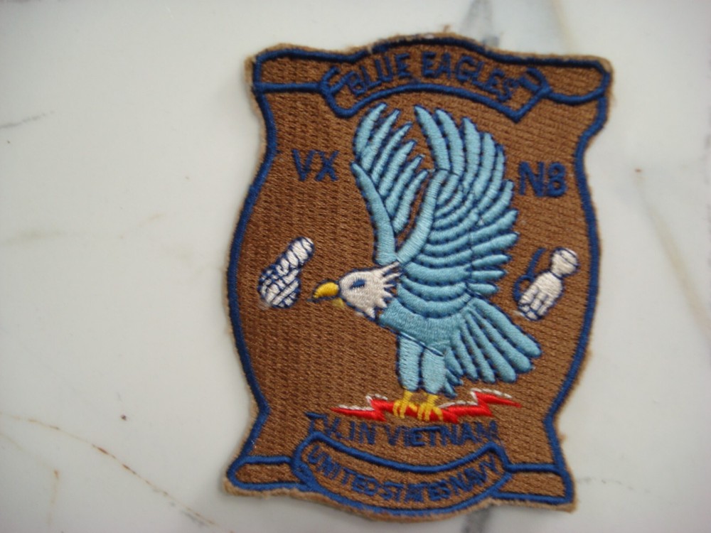 US NAVY VX N-8 BLUE EAGLES, VIETNAM WAR PATCH