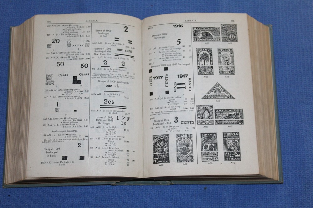 Scott Standard Postage Stamp Catalogue 1924 BlueLakeStamps Solid Good book