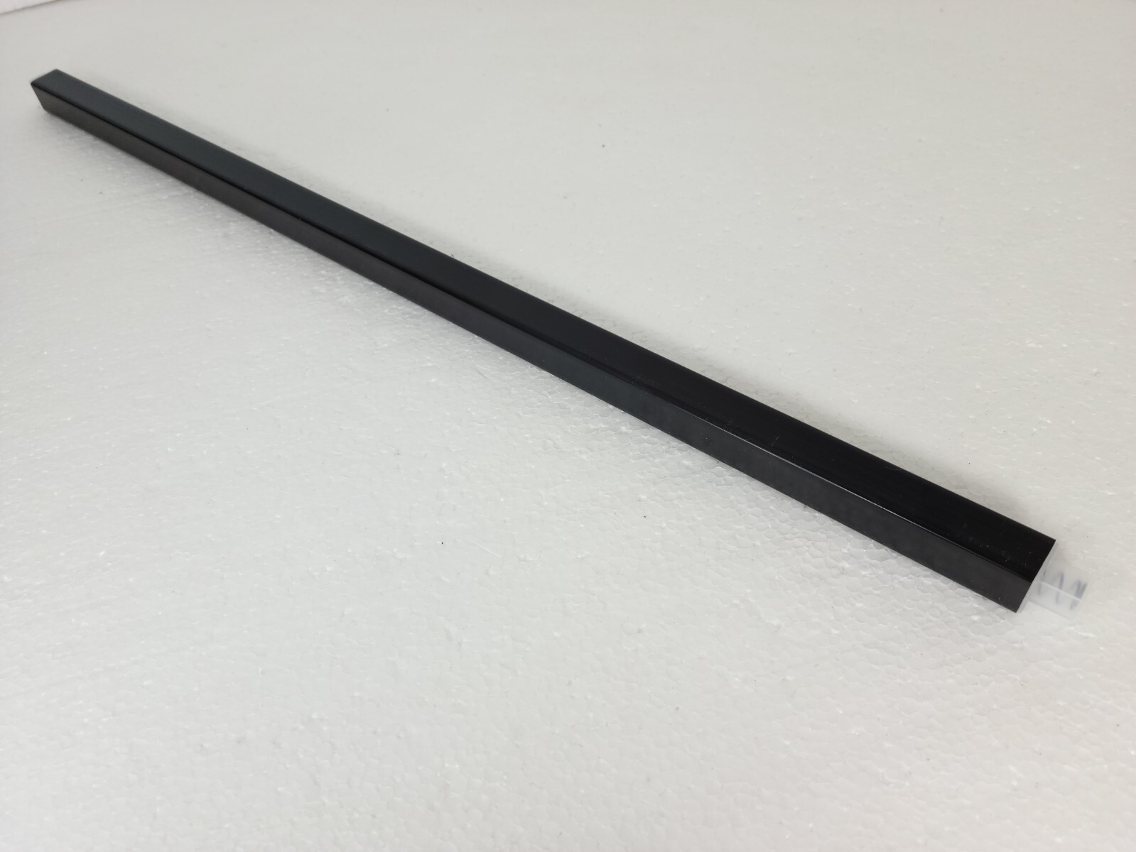 Vintage Black Towel Bar Rod Plastic Spring Rack 24 inch Mid Century Modern Retro