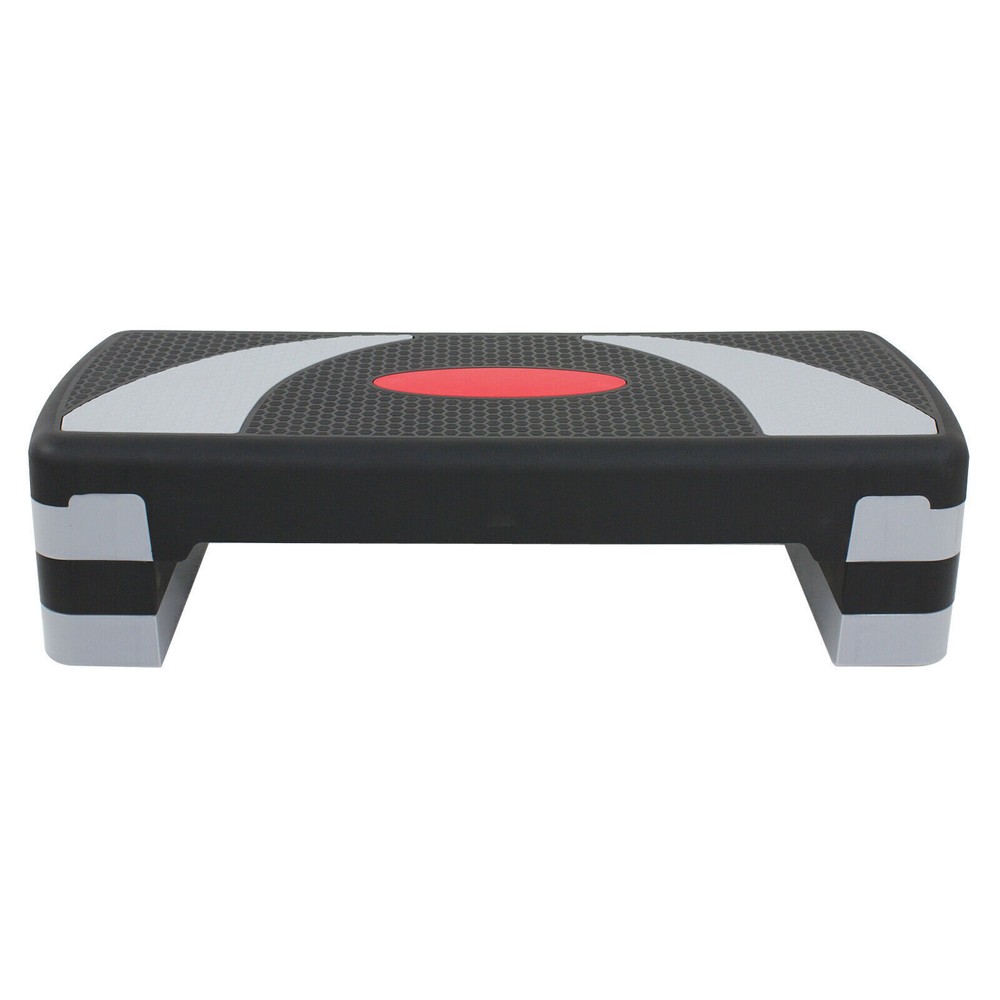 16"/28"/31"/43" Adjustable Exercise Step Platform Non Slip Surface w/ Risers
