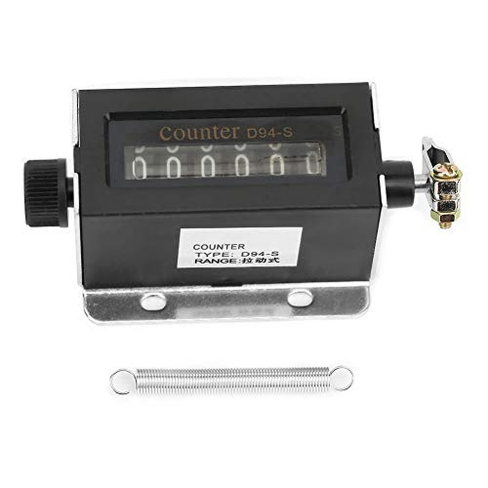 D94-S 6 Digit Resettable Mechanical Pulling Counter Digital Length Counter 0-...