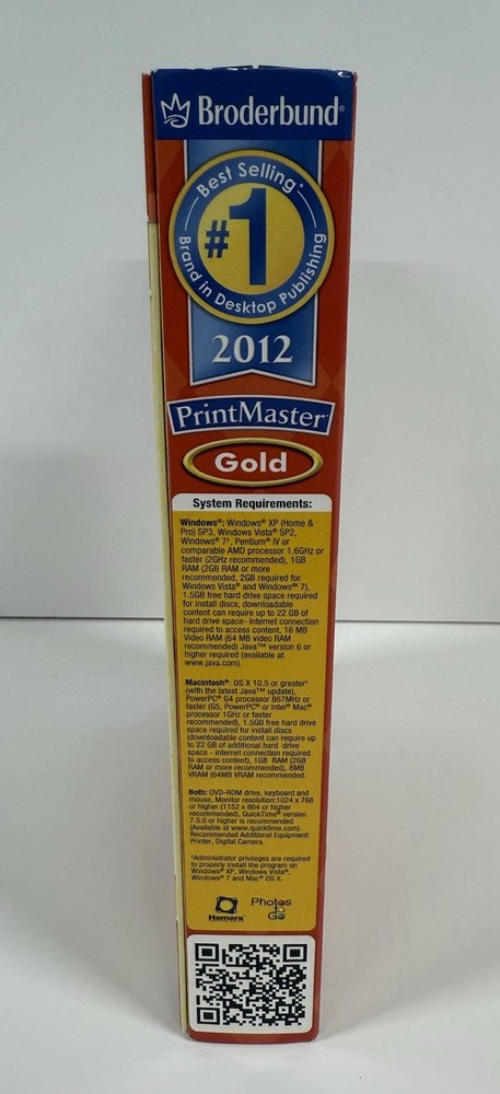 Printmaster Gold 2012 PC/MAC DVD-ROM Desktop Publishing Software NEW