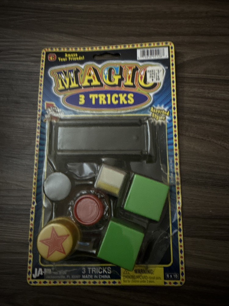 🎩 Magic 3 Tricks – Ja-Ru – NEW Complete Set ✨🃏