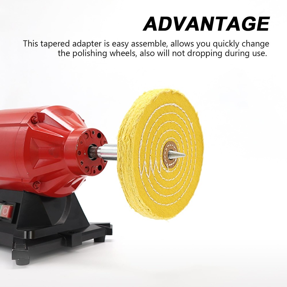 BLSGBUIDING 5/8" Spindle Tapered Threaded Adapter Left & Right Pair