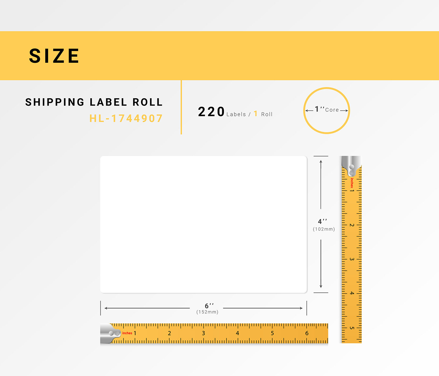 DYMO LW 1744907 4XL 4x6 4"x6" - (1) to (80) Rolls Shipping Labels - FREE SHIP !