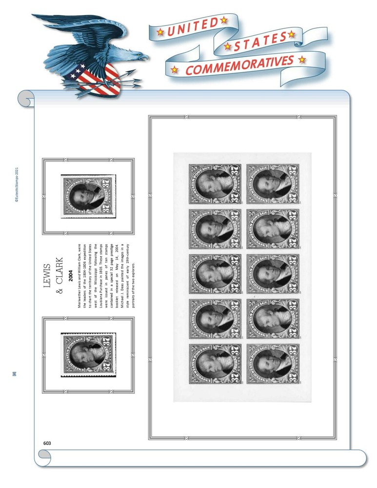 2004 U.S. Commemorative Singles COMPLETE Supplement (White Ace Alternative)