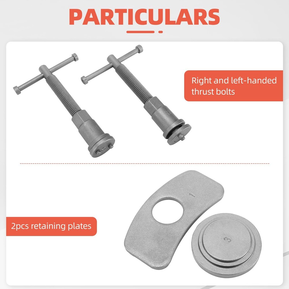 18Pcs Disc Brake Caliper Rewind Tool Auto Compressor Piston Pad Wind Back Kit