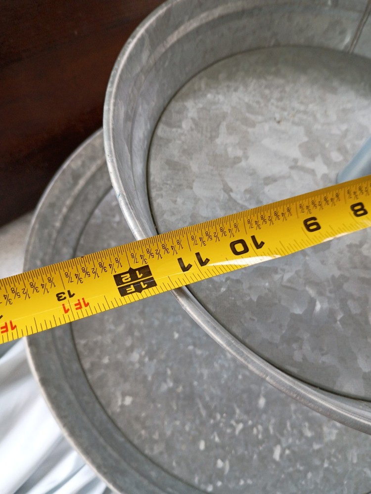 3-Tier Galvanized Catering Serving Tray Decor