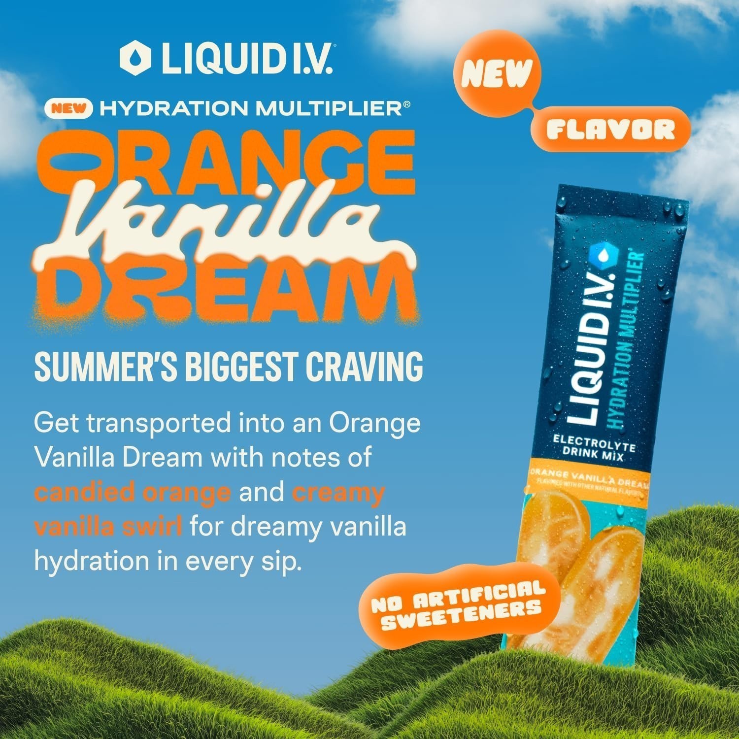 Liquid I.V.® Hydration Multiplier - Orange Vanilla Dream | Electrolyte Powder