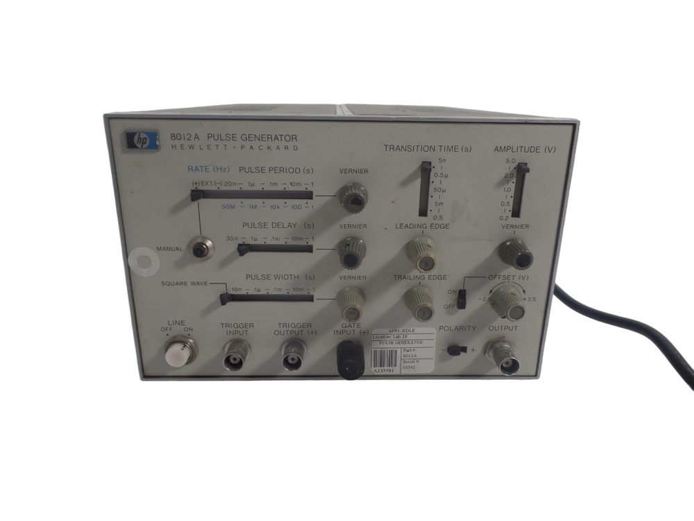 HEWLETT-PACKARD 8012A PULSE GENERATOR - Free Shipping