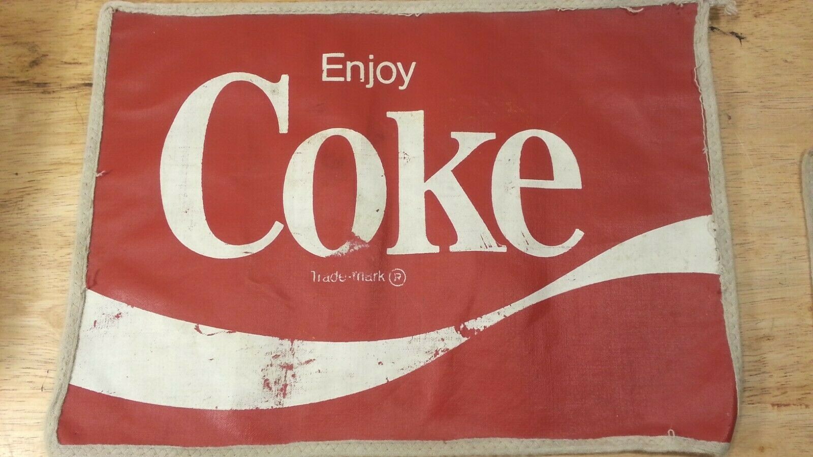 Coca Cola and Coke - Vinyl - Mini Signs / Placemats - SET of 2 - 14.75" W