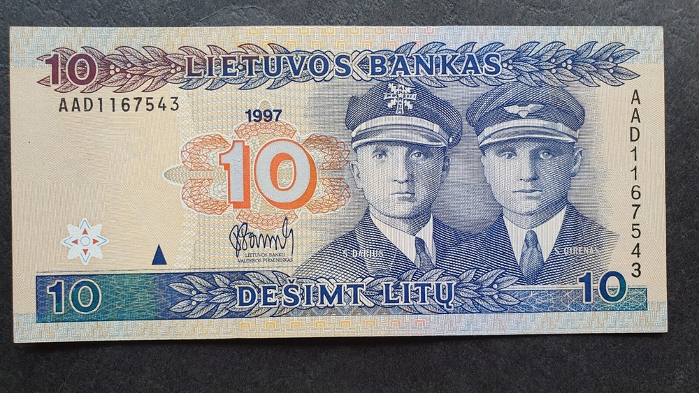 LITHUANIA 10 litu 1997, UNC, P59