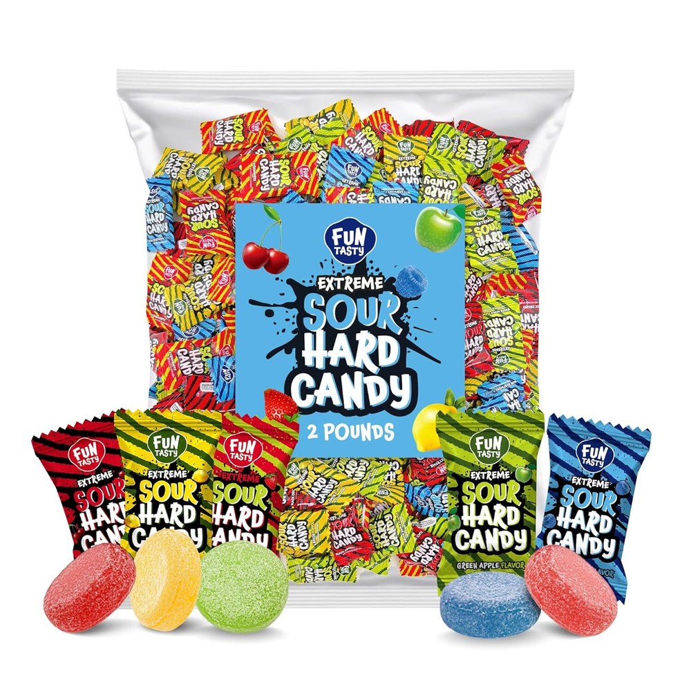 Extreme Sour Hard Candy Mix - 2 Pound Pack