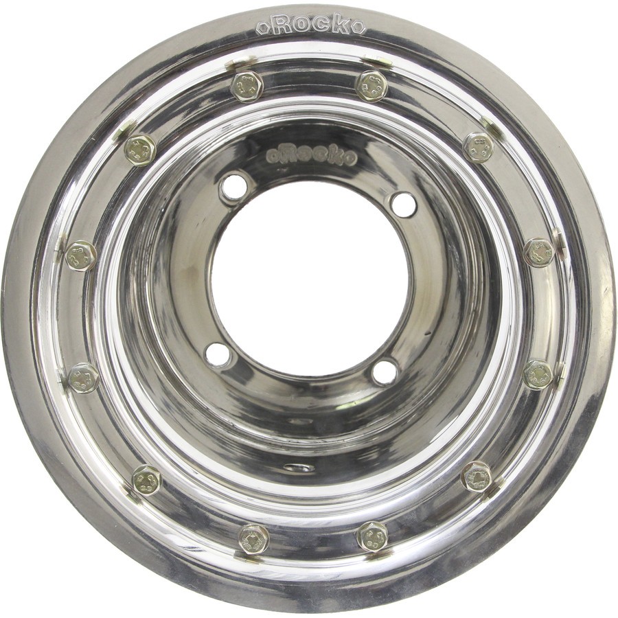 MotoSport Rock Standard Beadlock Wheel - Polished, 8X8 / 3+5 / Rear 602-88-11035