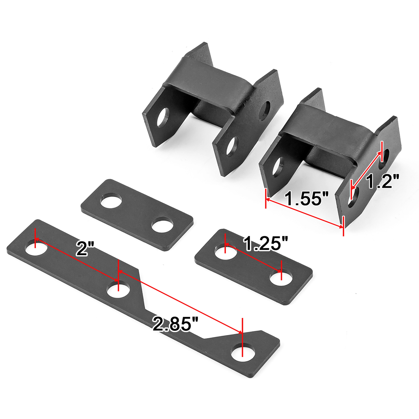 2" Lift Kit For 1997-2008 Honda Recon TRX 250 Front & Rear ATV Full Rise Black