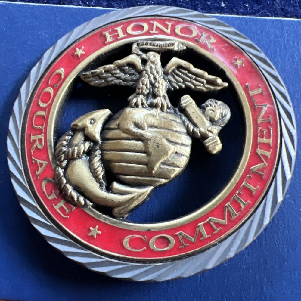 Challenge Coin - U.S.M.C. - Honor Courage Commitment - Marines
