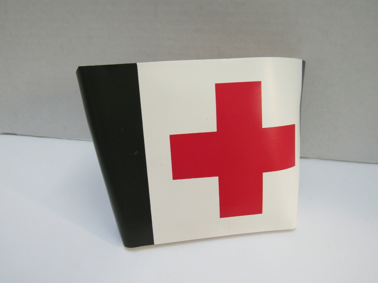 Vintage Swedish Red Cross Armband Medic First Aid OD White Reversible NOS Sweden