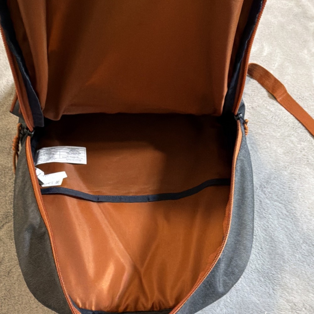 Volcom Men's Backpack Gray Orange Adjustable Strap Outer Pockets Padded