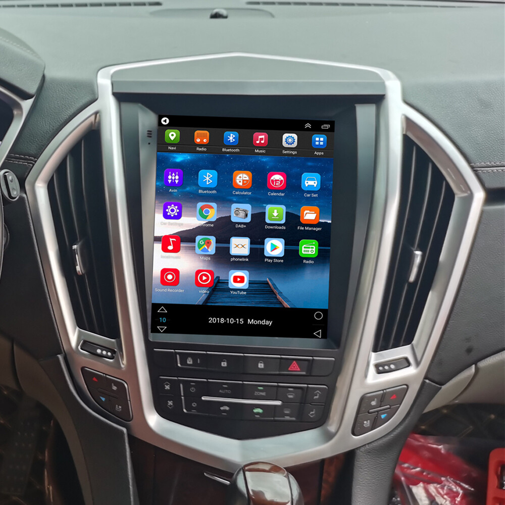 9.7'' Vertical Stereo Radio Android 11 GPS Head Unit For Cadillac SRX 2009-2012