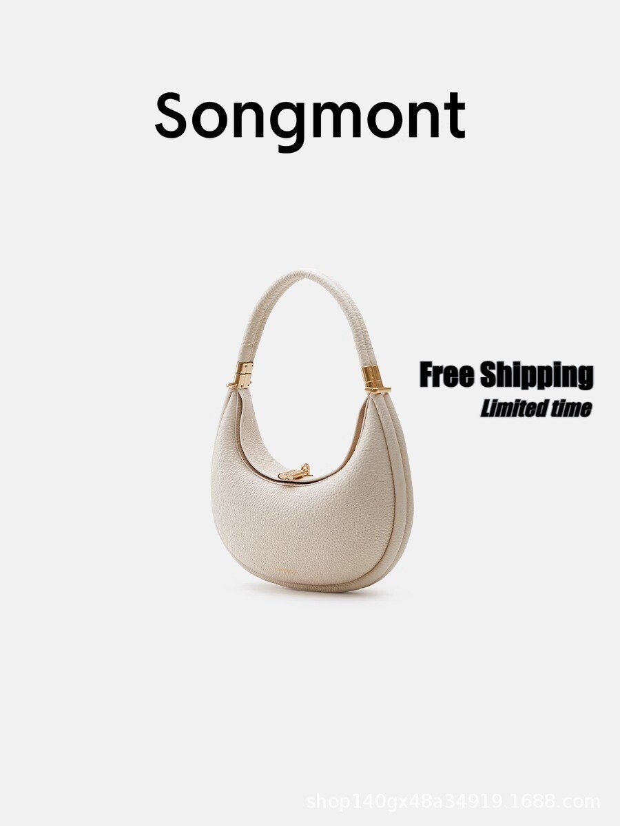 Songmont Medium Moon Curved Bag, Handbag, Crescent Shoulder Bag 7 colors