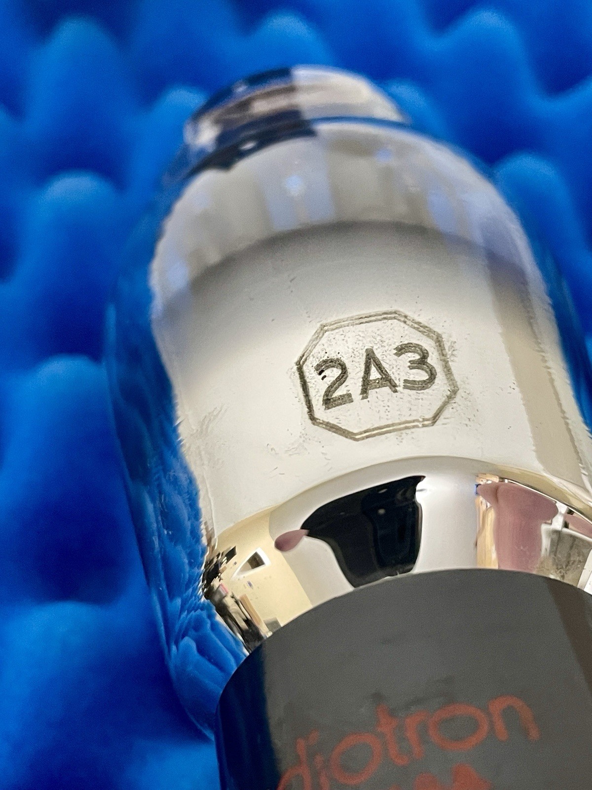 ONE NOS RCA 2A3 Vacuum Tube/ U3 =1937/ Spring Top /Foil Getter/ Amplitrex TESTED