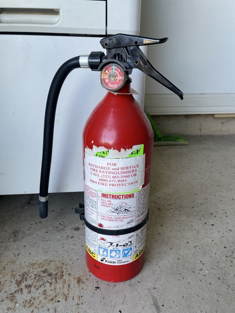 2 fire extinguishers