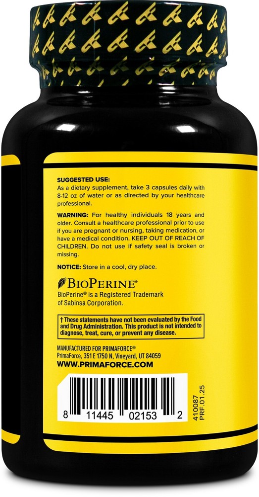 Primaforce T. Complex 90 Capsules, 500mg D-Aspartic Acid Per Serving