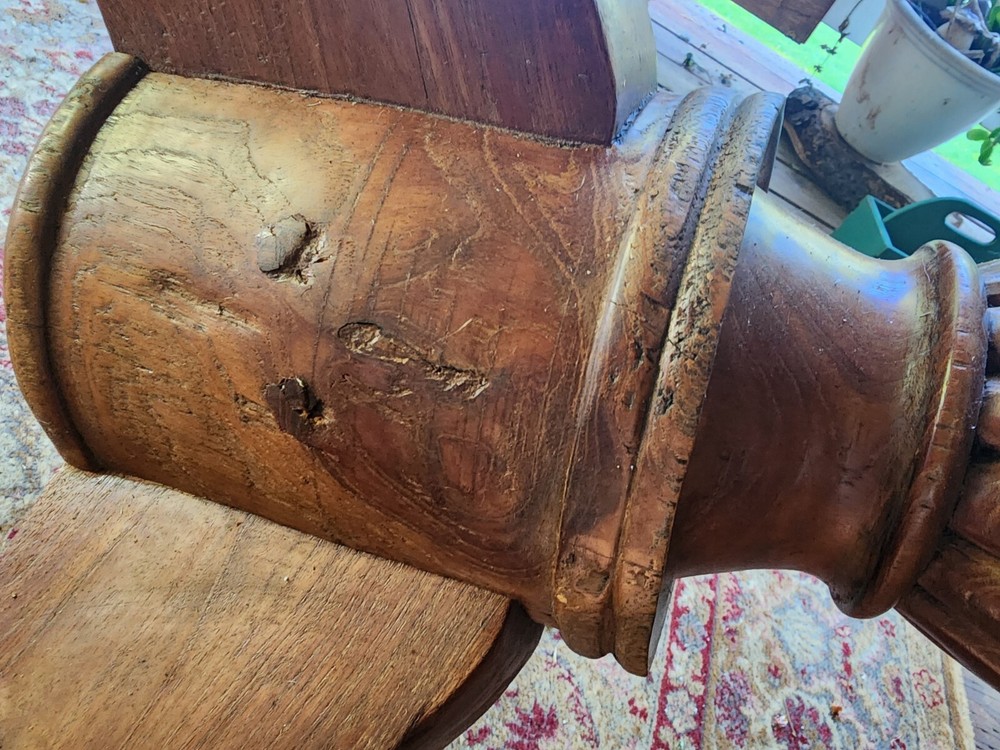 vintage handmade dining table