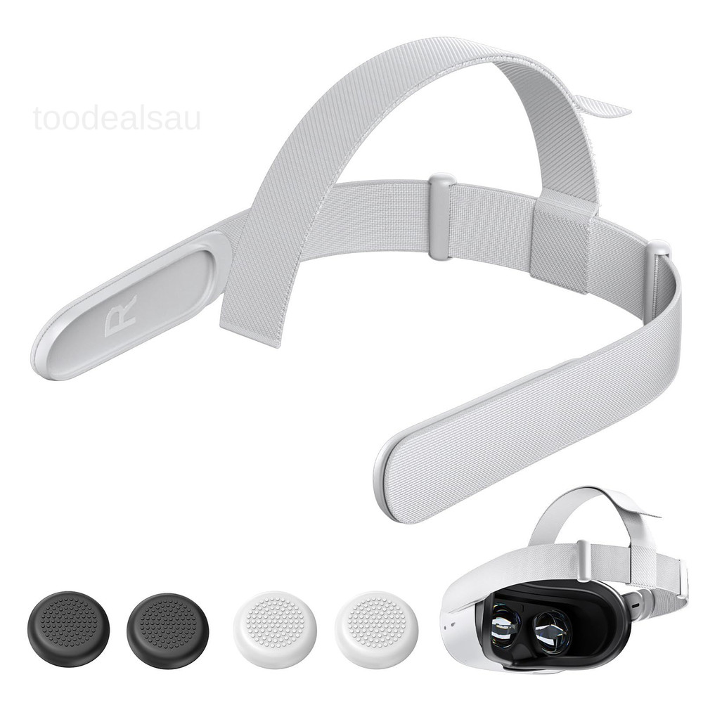 Replacement Head Strap for Quest 2 VR Headset Accessories Lightweight White
