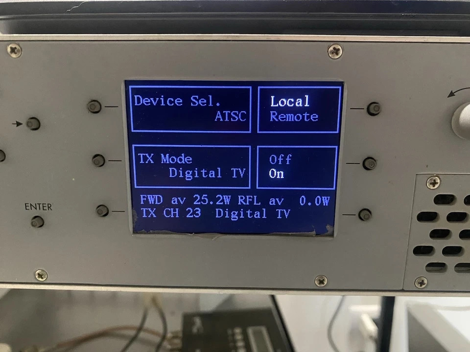 BROADCAST TV TRANSMITTER DVB-T /ATSC / ANALOG EUROTEL ETL 3100 25W Full Tested