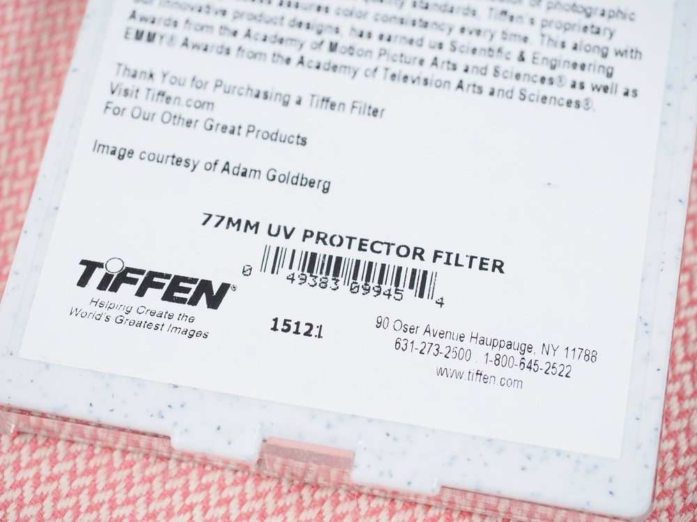 Tiffen 77mm UV Protector Filter 77UVP Open Box