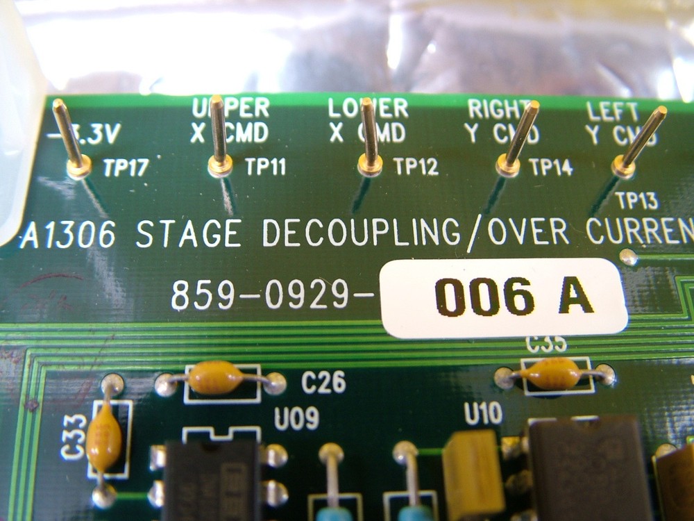 ASML 859-0929-006 Stage Decoupler PCB A1306 200mm Stepper Working Surplus