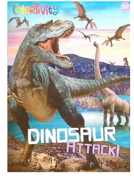 Colortivity Dinosaur Attack! Coloring Book