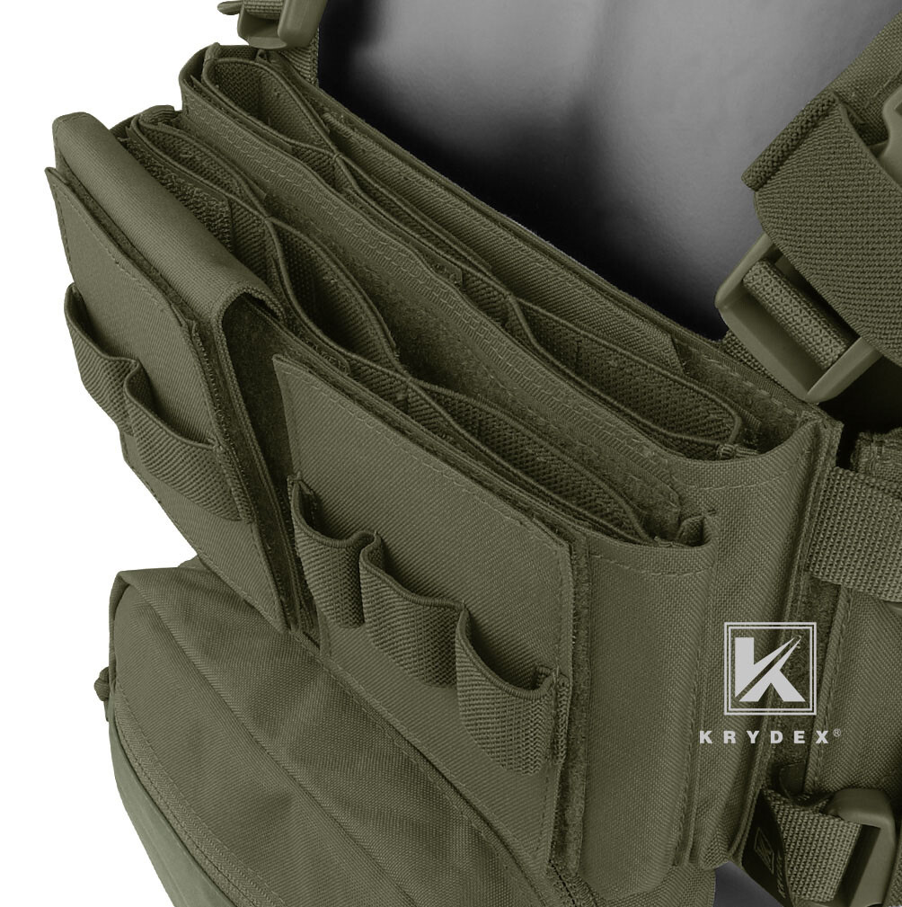 KRYDEX MK3 Micro Fight Chassis Chest Rig Modular Tactical Carrier with Mag Pouch