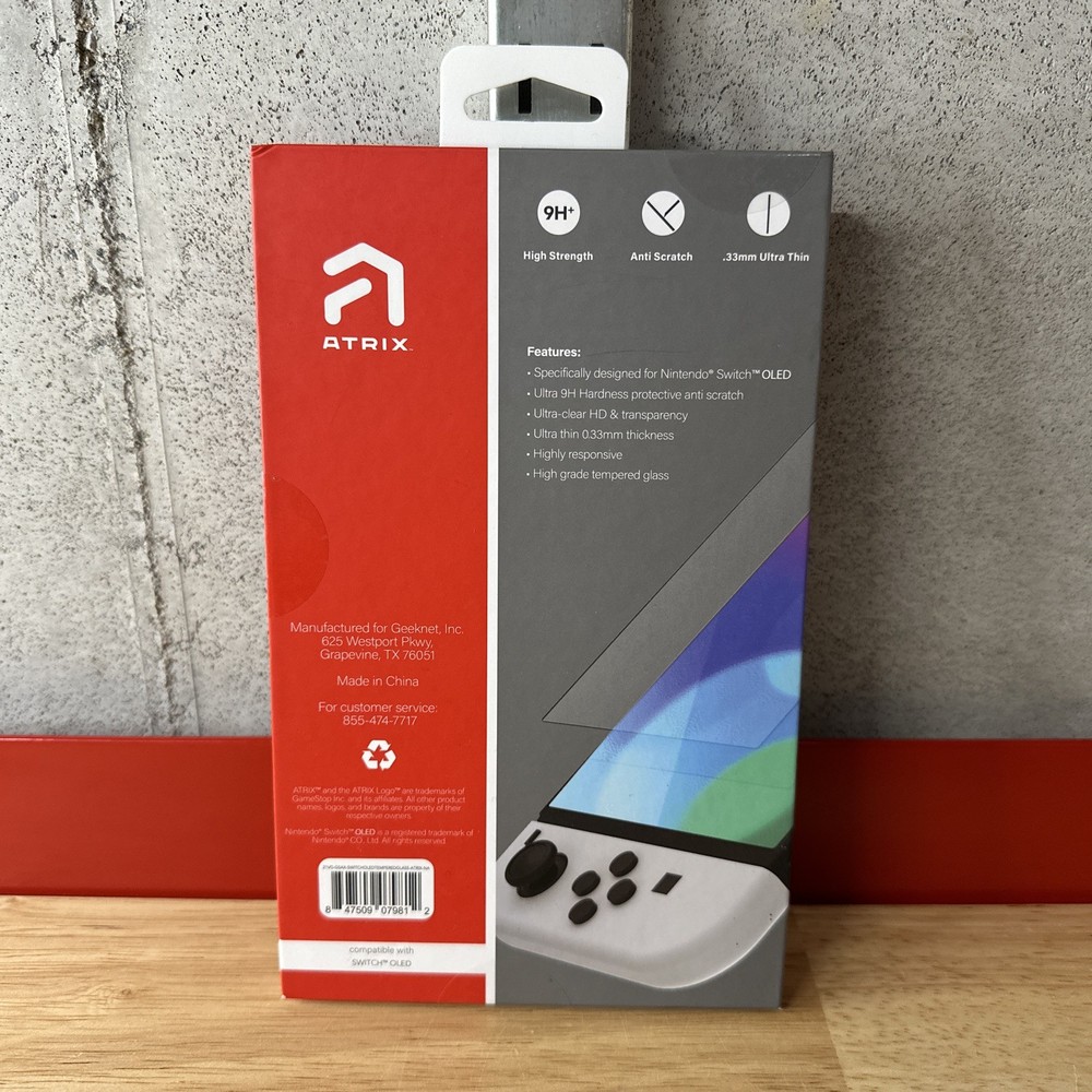 Nintendo Switch OLED Atrix Tempered Glass Screen Protector