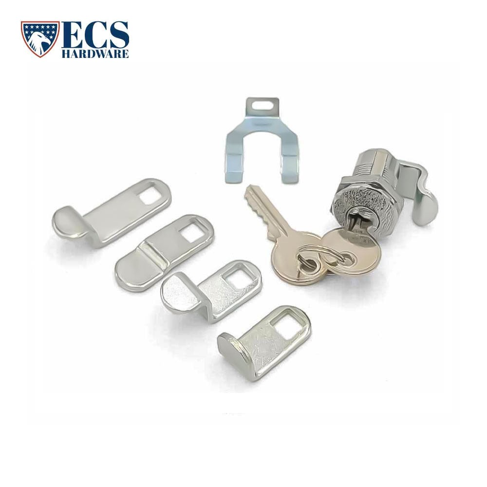 ECS HARDWARE Replacement for Mailbox Lock Multi-Cam Keyed 5 Different Cams