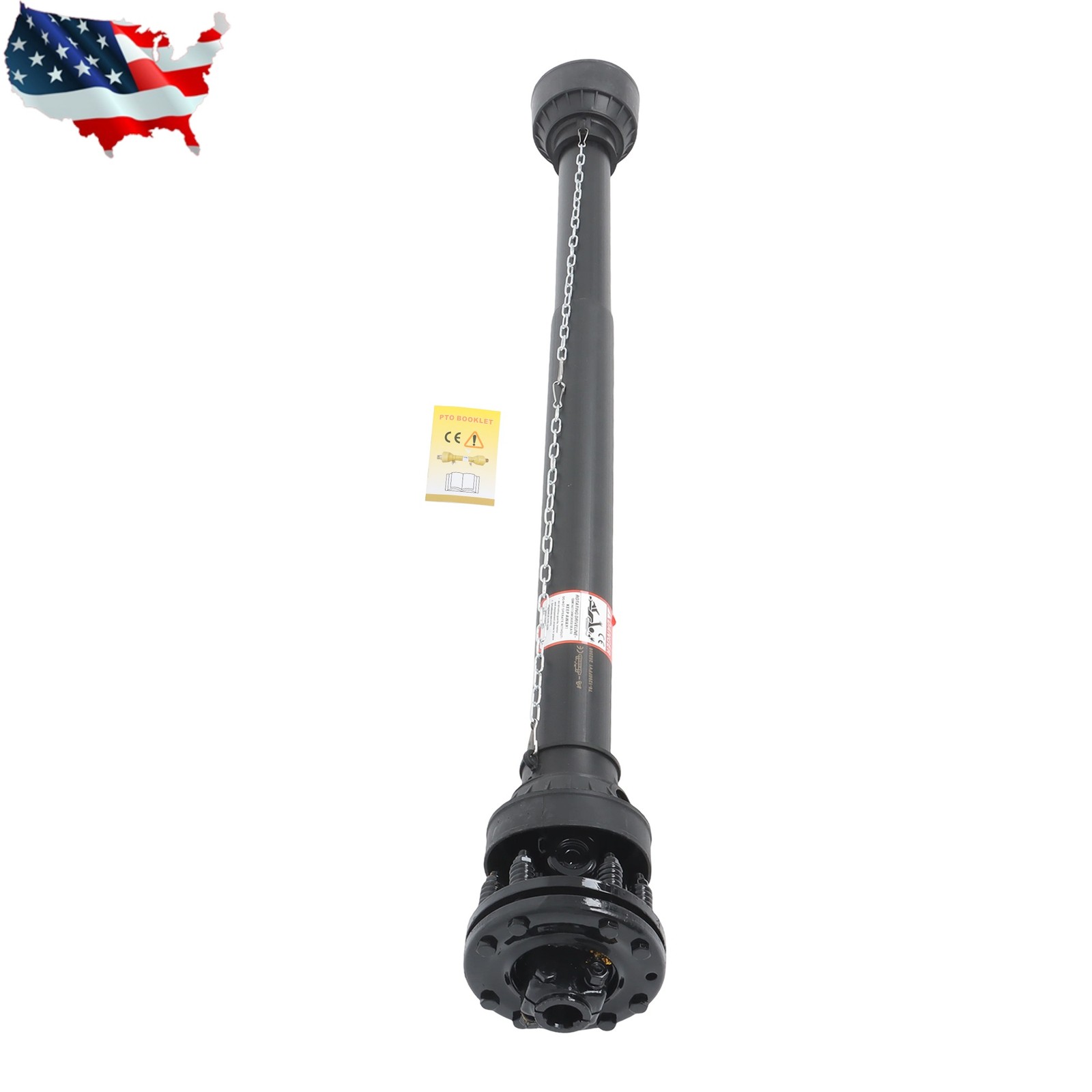 47" - 67" T6 1-3/8" x 6 Spline End w/Slip Clutch PTO Shaft PTO Drive Shaft