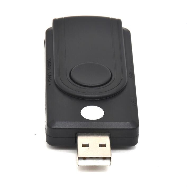 Smart USB 2.0 Micro TF SD SIM ID Card Reader Memory Adapter for PC Laptop