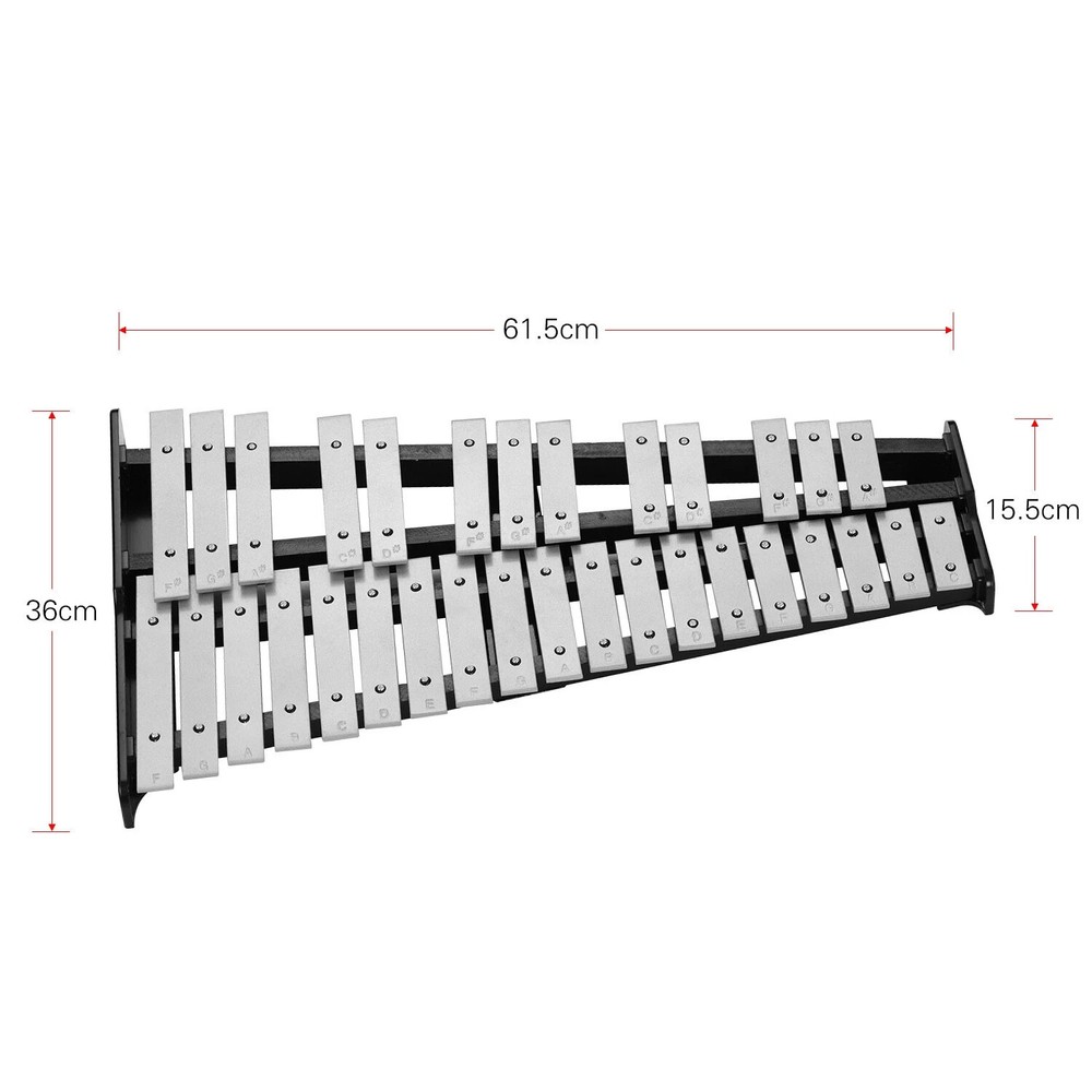 32 Note Xylophone Musical Instrument Educational Develop Training with Mallets