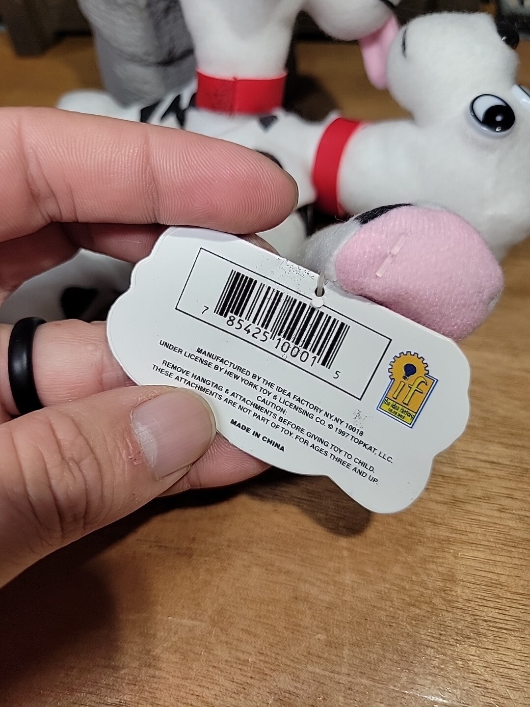 New 1997 Meanies Series 1 Fi-Do The Dalmutation 2 Headed Dog Plush W/ Tag Topkat