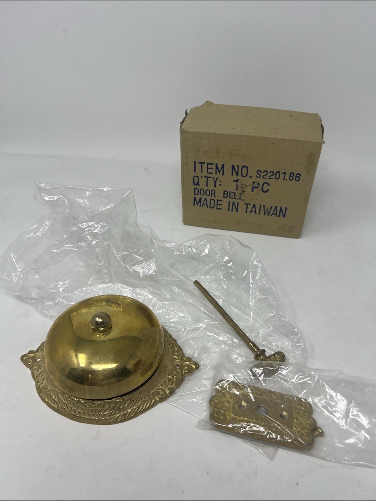 Solid Brass Vintage Mechanical Doorbell Ringer