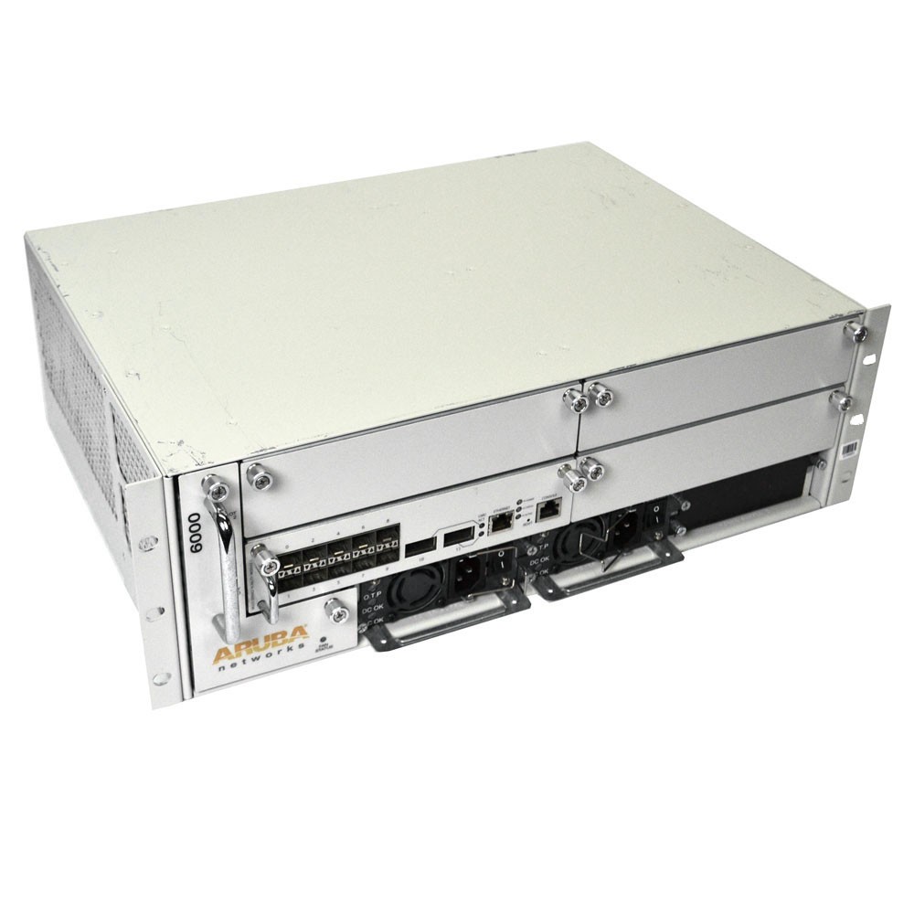 Aruba 6000-US Multi-Service Modular Controller w/2x 400W PSU & 1 Mobility Module