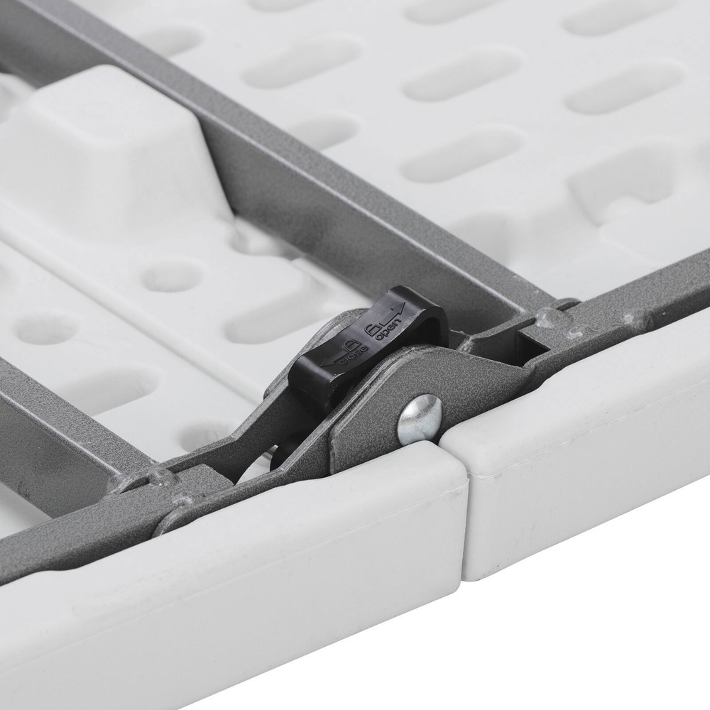 4X 6' Folding Table Plastic Fold-in-Half Picnic Table w/ Handle Rectangular