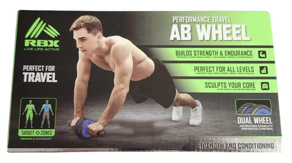 RBX Performance Travel Ab Wheel Roller – Portable Core Trainer