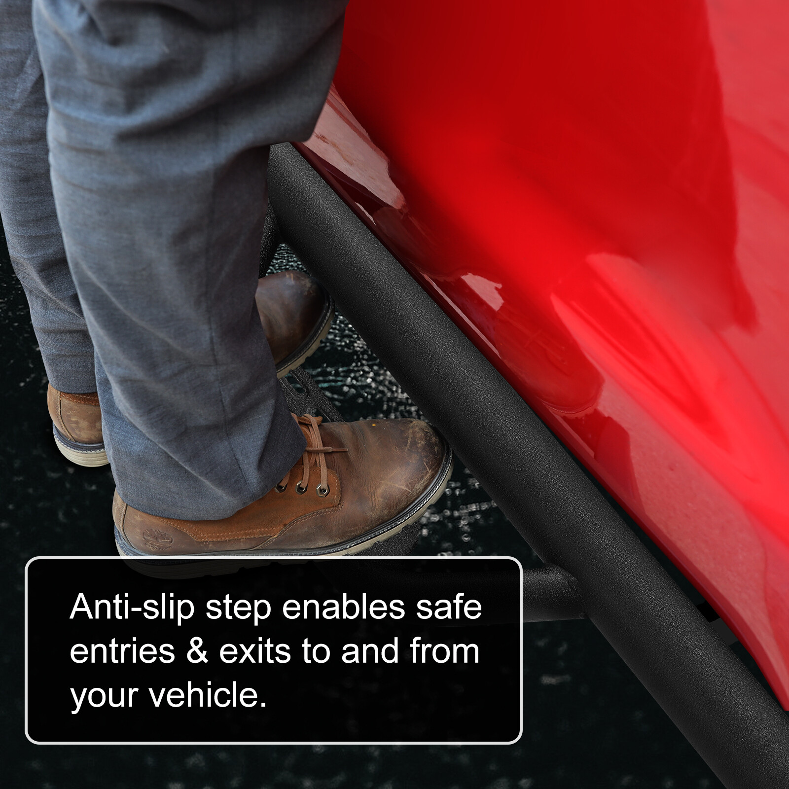 Fit 99-16 FORD F250 Superduty Super Cab Nerf Bar Running Board Side Step BLK BOC