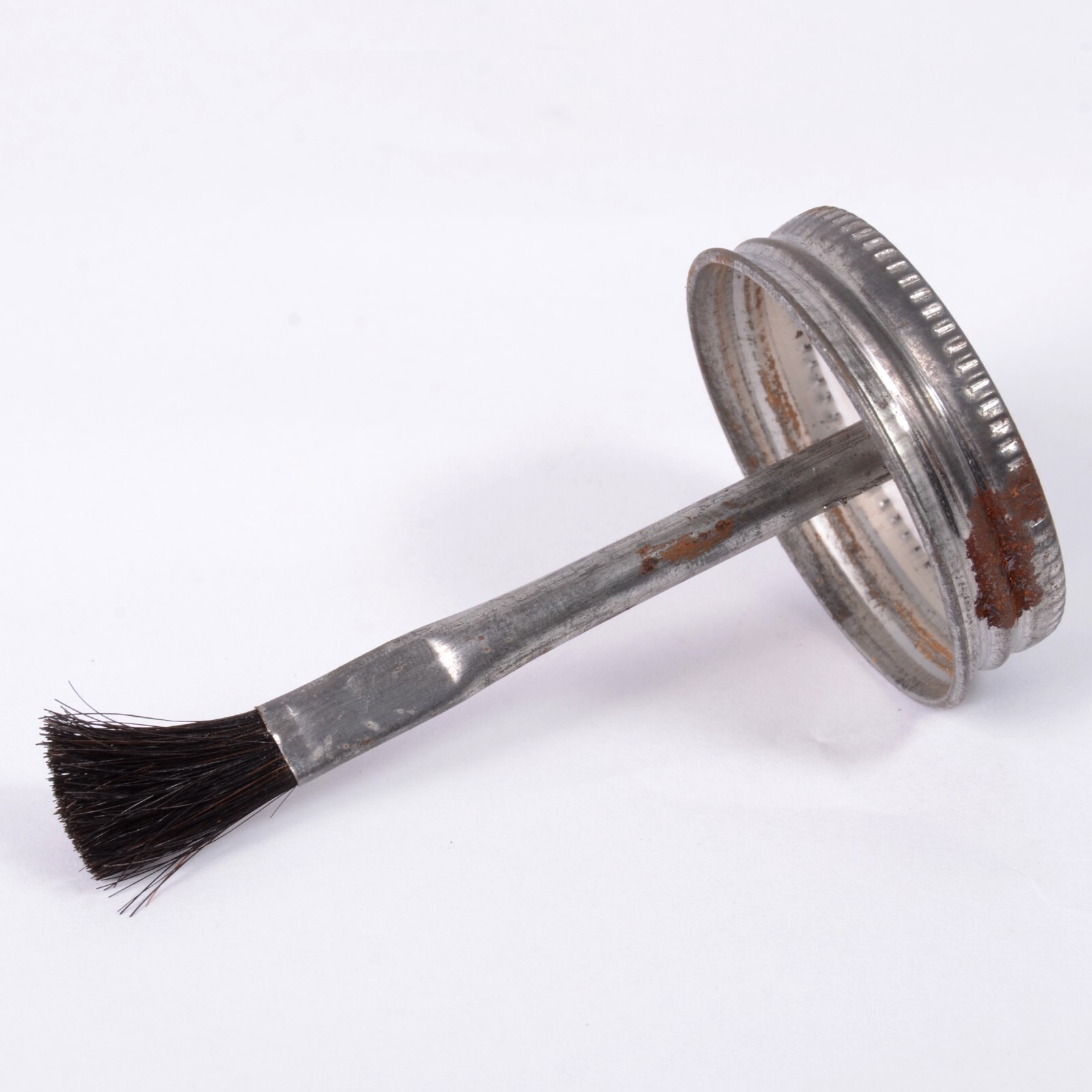 Vestil 8oz Tin Bottle with Brush Lid BTL-MTB-8 (Rusty) (Multiple Quantities)