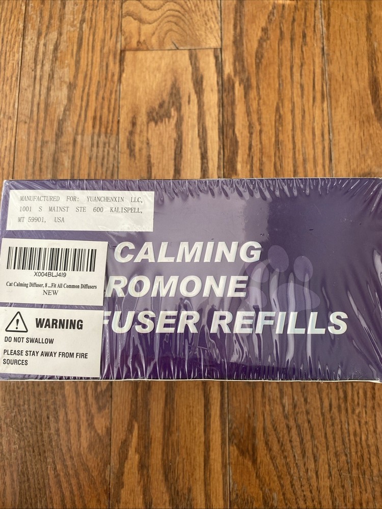 Cat Pheromone Calming Diffuser Refills- 48 ml X 8 - Natural Ingredients