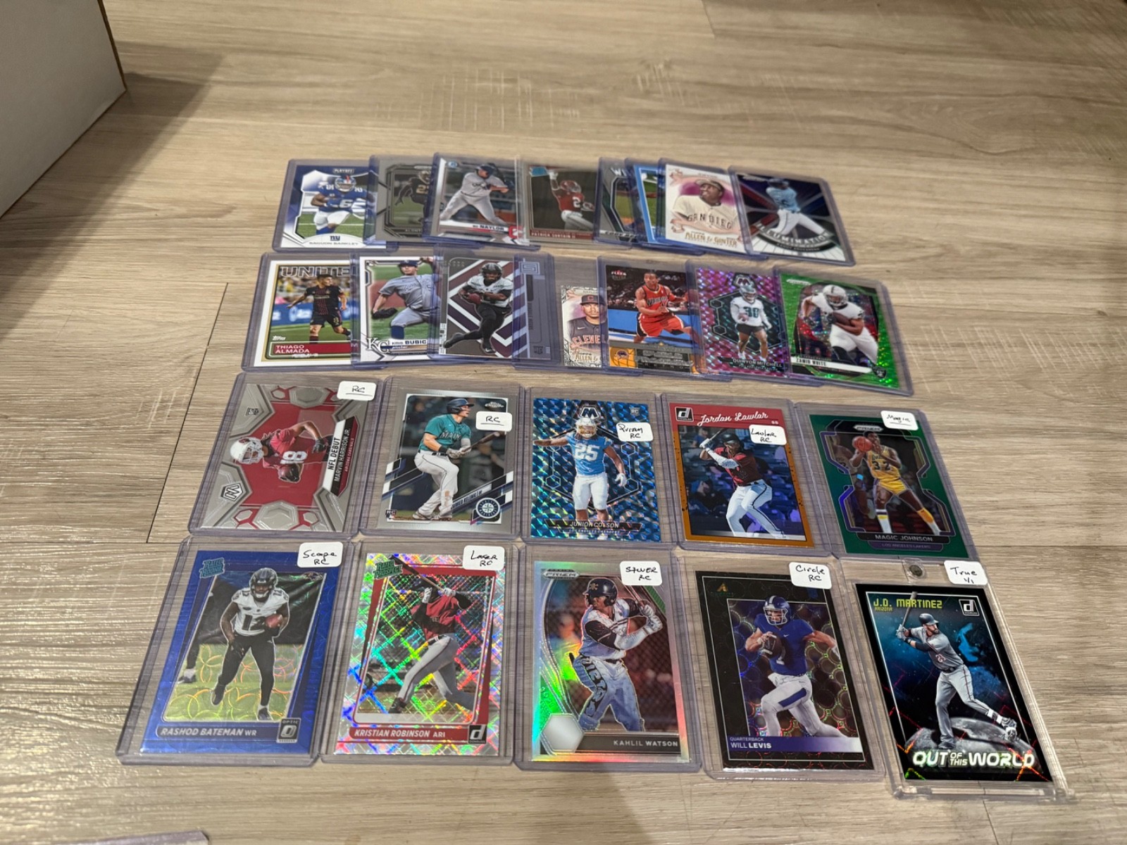 Loaded 2 Row Sports Collection Auto HOF Prizm Patch Refractor RC LOT